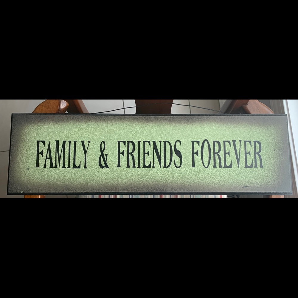 Family & friends wooden plaque
